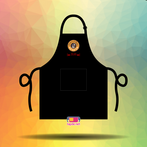 May tạp dề đồng phục Chuỗi Cà phê Couleurs De Café