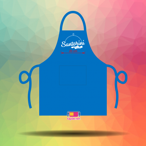 May tạp dề xanh Santorini