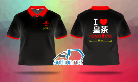 May áo thun đồng phục Trà Sữa Royal Tea