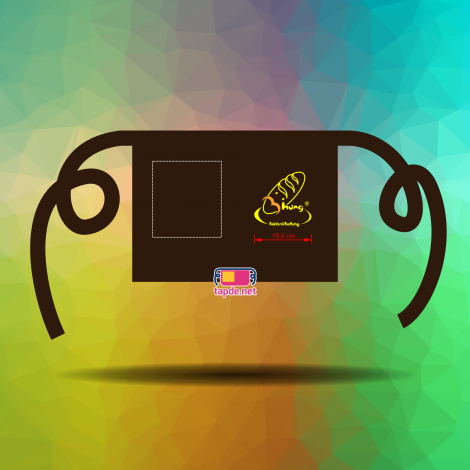 In nhanh tạp dề đeo eo Bánh mì Ba Hưng