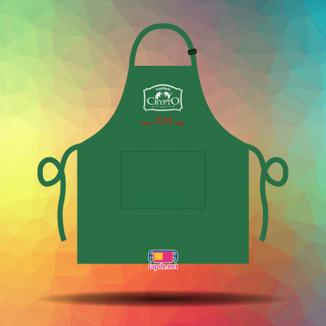 In tạp dề Quán Cà phê Crypto