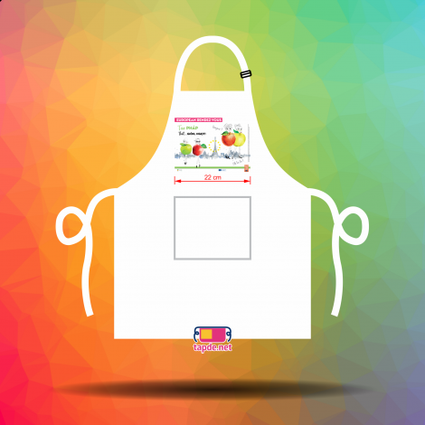 In chuyển nhiệt đồng phục tạp dề đẹp chất lượng Táo Pháp