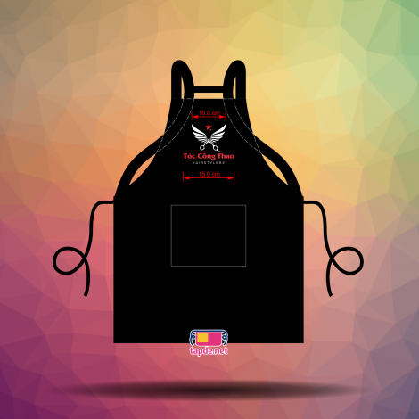 In đồng phục tạp dề đeo vai chất lượng tốt thời gian ngắn Tóc Công Thảo