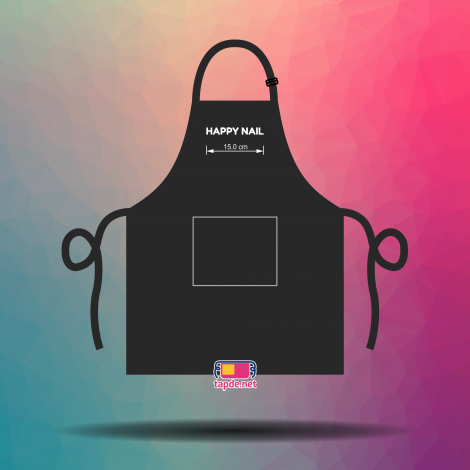 In đồng phục tạp dề nhanh và đẹp Happy Nail