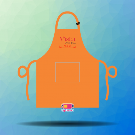 In tạp dề đồng phục nhanh và đẹp cho Tiệm Vista Nails Spa