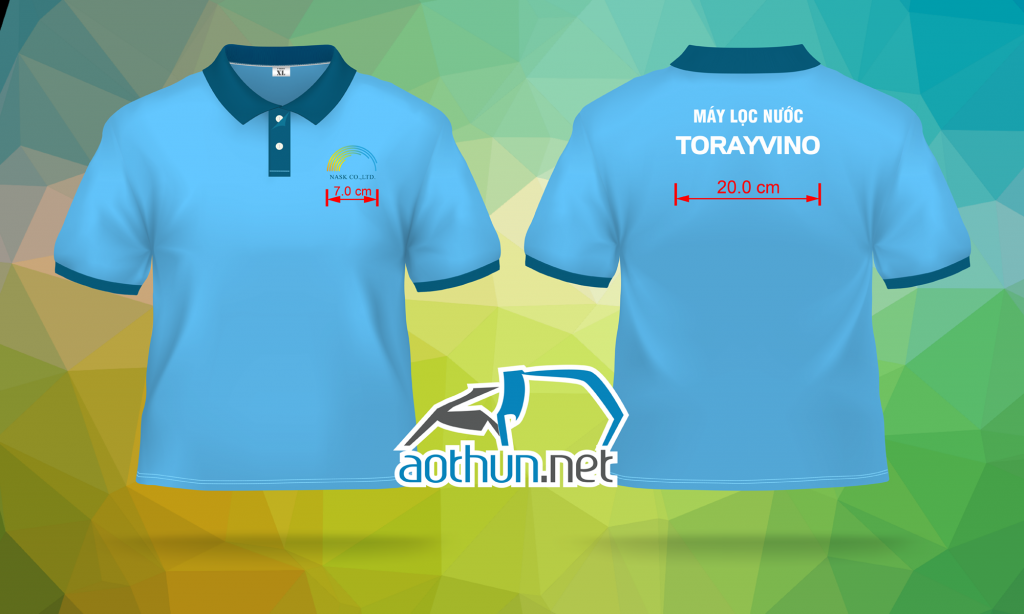May đồng phục áo thun giá rẻ cho công ty cổ phần máy lọc nước Torayvino