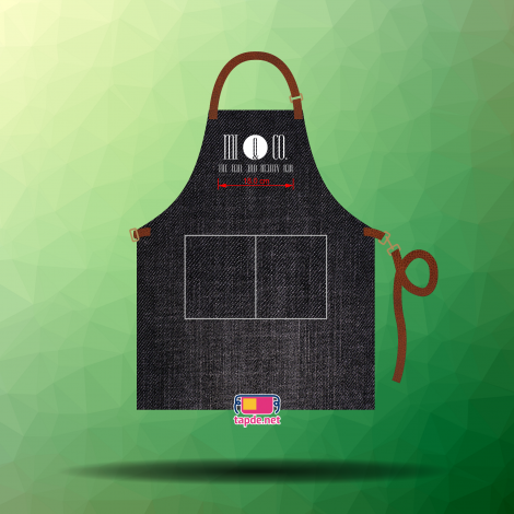 May tạp dề jean mẫu mã đẹp chất lượng cao cho tiệm Nail Mi&Co