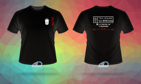 Áo thun đồng phục cổ tròn nhân viên Quán Tea House tại Buôn Ma Thuột