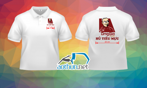 Áo thun đồng phục nhân viên Quán Hủ Tiếu Mực Ông Già Cali tại Quận 3