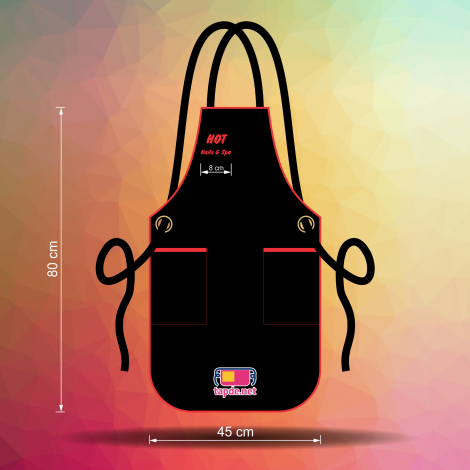 Đồng phục tạp dề nhân viên Tiệm Hot Nails & Spa