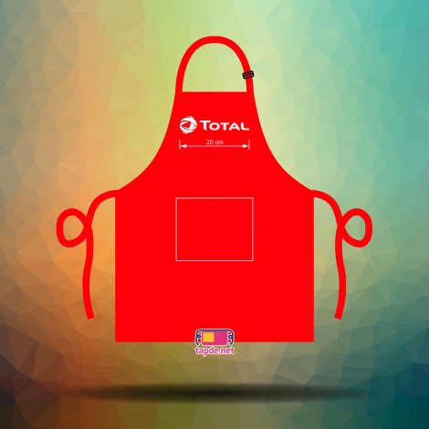 Tạp dề đồng phục Công Ty Dầu Nhớt Total ở Quận 1