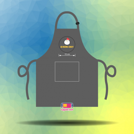 Tạp dề đồng phục nhân viên Quán Gà Nướng Chicky tại Đắc Lắk