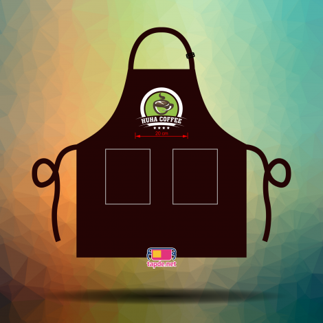 Tạp dề đồng phục nhân viên Quán Huha Coffee tại Quận Gò Vấp