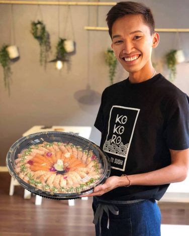 Áo thun đồng phục nhân viên Nhà Hàng Kokoro Sushi tại Phần Lan