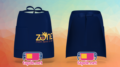 Tạp dề đeo eo Quán cafe Zone - From Farm To Cup