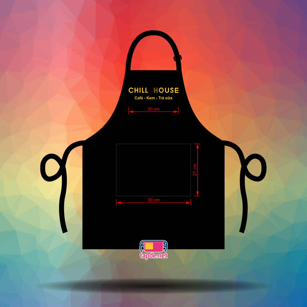 Tạp dề đồng phục nhân viên Chill House