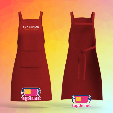 Tạp dề đồng phục Trung Tâm Đào Tạo Trang Điểm Sun Minor ở TPHCM