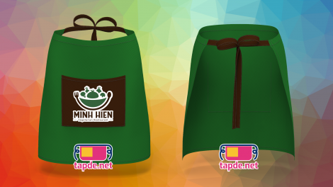 Tạp dề đeo eo nhà hàng Minh Hiển