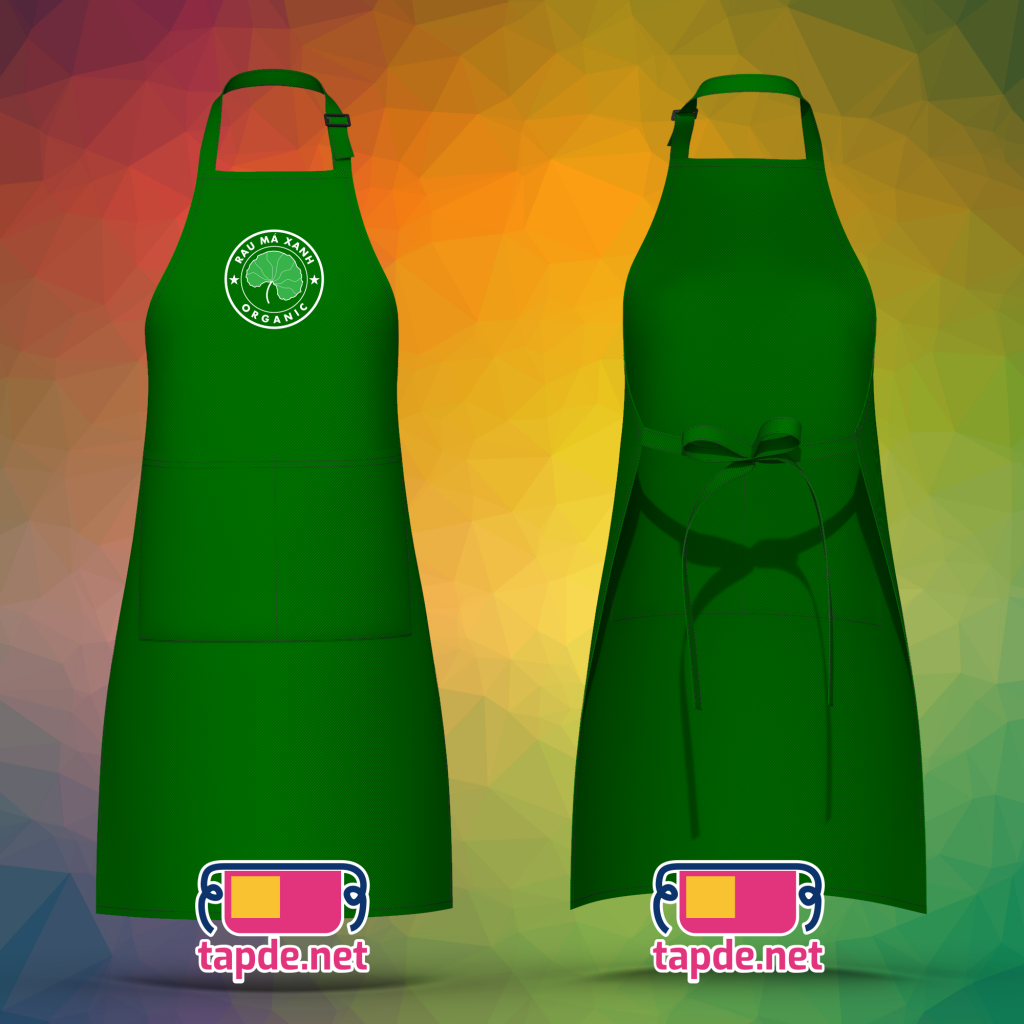 Tạp dề đồng phụ Rau Má Xanh ở quận 4